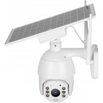 WESTON 太陽能高清無線網絡攝像機 白色 Solar Panel 4G/WIFI 4MP IP Camera Q5